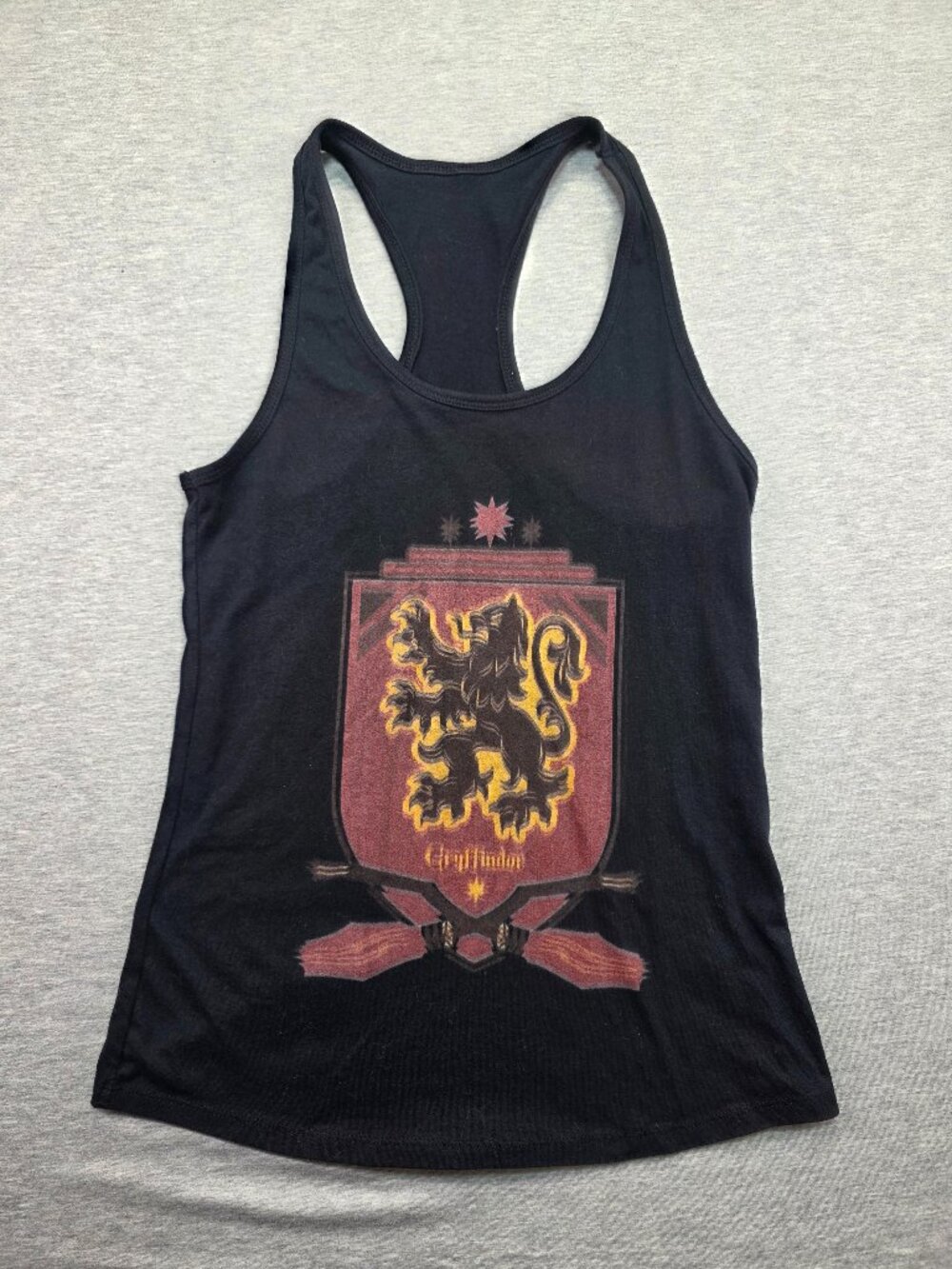 Harry Potter Gryffindor Crest Racerback Tank Top Black